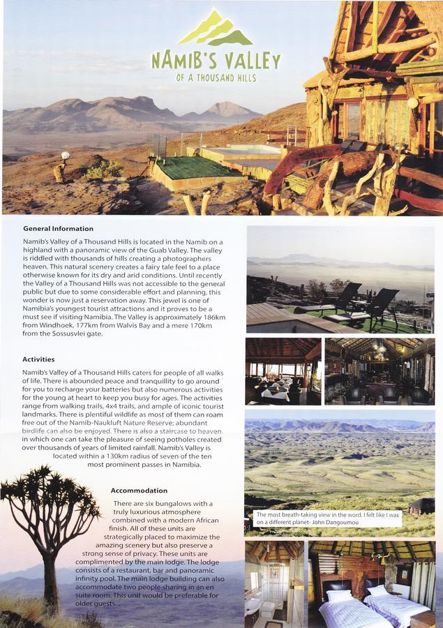 Namibs Valley Lodge Gamsberg Pass Extérieur photo